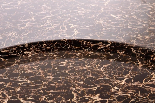 Kulatý konferenční stolek Vivaldi 80 cm kouřové sklo industriální do obýváku Intesi