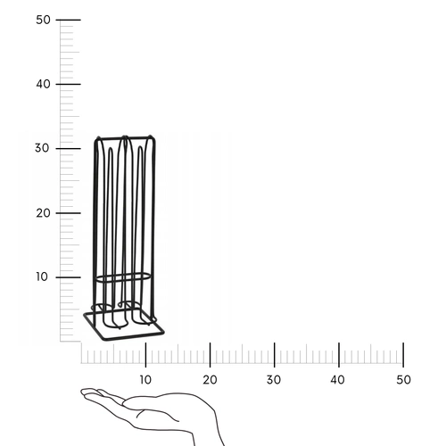 Držák kávových kapslí Nespresso kovový černý