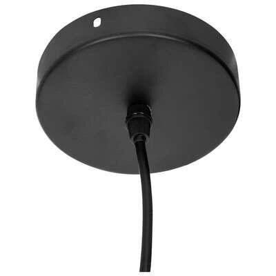 Závěsné svítidlo Caly 75 cm boho černo-přírodní nad stůl do obýváku a jídelny Atmosphera