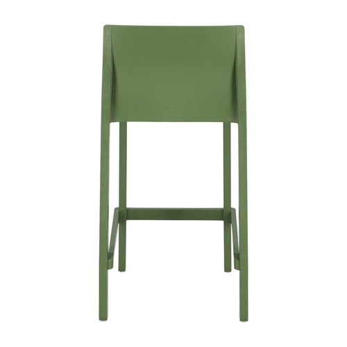 Barová židle Kate moderní antracitová 65 cm do kuchyně a zahrady se zádovou opěrkou stohovatelná SCAB Design