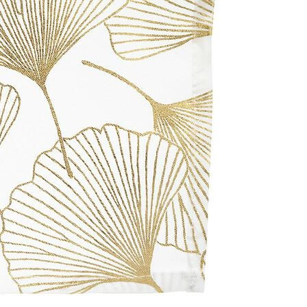 Bílá a zlatá prostírka Ginko 45x30 cm moderní na jídelní stůl Feeric Christmas