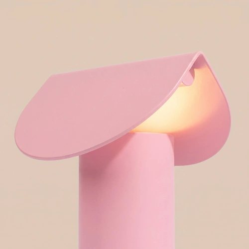BISCUIT moderní LED stolní lampička růžová do pracovny