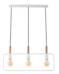 Závěsná lampa Frame 3x60W E27 bílá