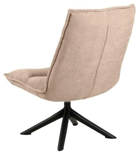 Otočná křesla Blizzard Actona do obýváku béžový sametový moderní pohodlný relaxační