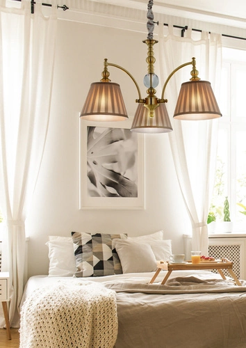 Závěsná lampa Austin 3x40W E14 patina