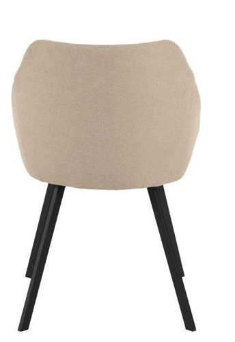 Čalouněná jídelní židle Nils Actona béžová moderní skořepinová na černých nohách