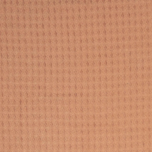 Bavlněná deka Waffle Intesi okrová 150x200 cm hřejivý přehoz na pohovku nebo postel