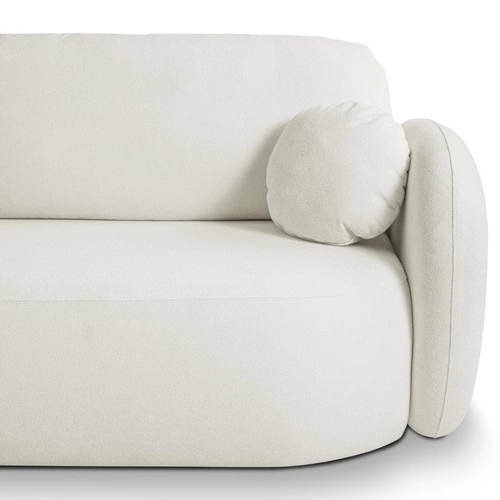 Rohová sedací souprava s rozkladem Salby levá bílá moderní do obýváku s úložným prostorem