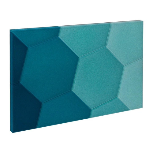 Fluffo HOP Hexa moderní akustický nástěnný panel mořský 110x70 cm dekorace do kanceláře