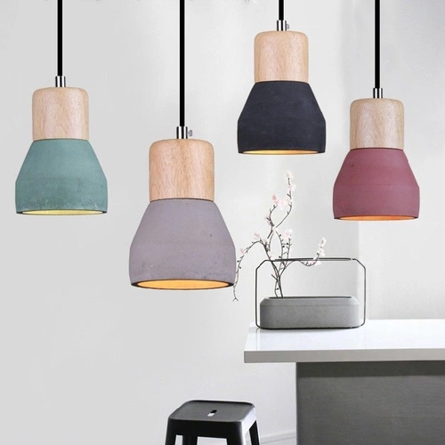 Závěsné betonové svítidlo CONCRETE černé 12 cm loftové, nastavitelné nad jídelní stůl