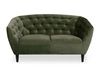 Dvoumístná pohovka Ria Actona zelený samet glamour do obýváku 150 cm elegantní