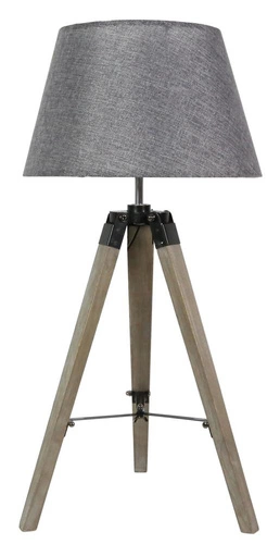 Stolní lampa Lugano 1x60W E27 šedá + stínidlo stejného indexu