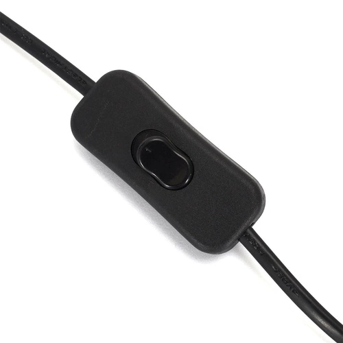 Moderní noční lampička Mushroom černá do ložnice a kanceláře Intesi minimalistická 32 cm