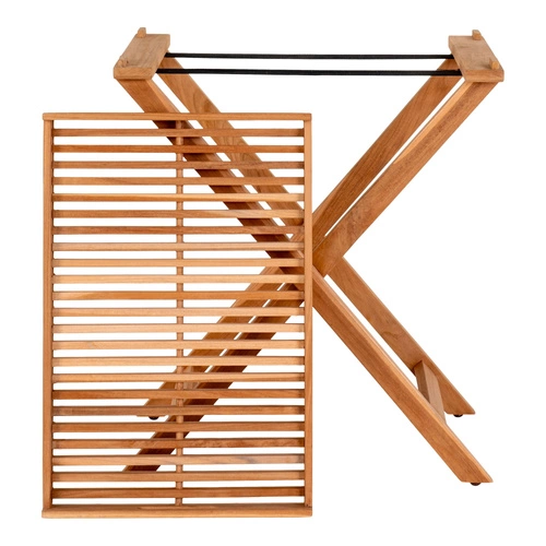 Zahradní konferenční stolek Ronda skládací z teakového dřeva obdélníkový 60x40 cm