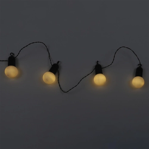 Solární LED světelný řetěz Intesi bílý na zahradu a balkon 20 venkovních žárovek