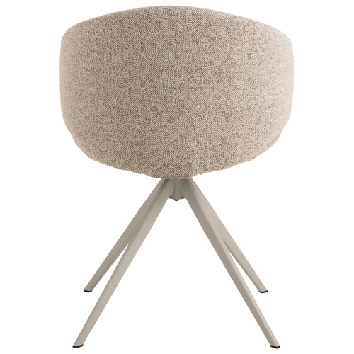 Otočená čalouněná jídelní židle Ella Actona béžová s područkami moderní