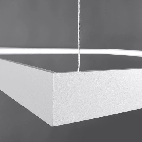 LED lustr Nelya bílý moderní do obýváku 80 cm minimalistický industriální Thoro