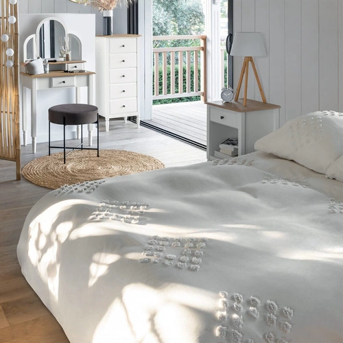 Bavlněné povlečení Vilma Atmosphera 220x240 bílá moderní do ložnice Oeko-Tex