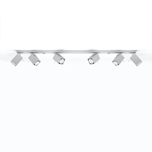 Stropní svítidlo MERIDA 6L šedé moderní kovové do obýváku kuchyně a jídelny SOLLUX