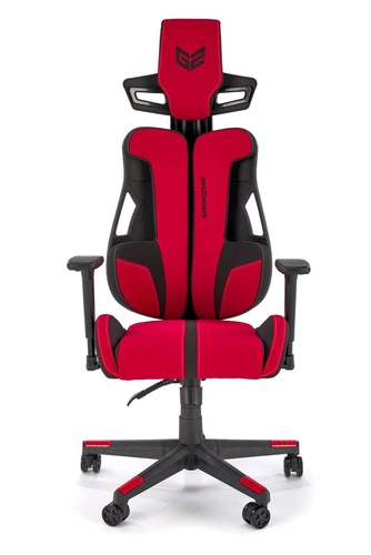 Ergonomická otočná herní židle Abruzzi s opěrkou hlavy červená/černá k psacímu stolu