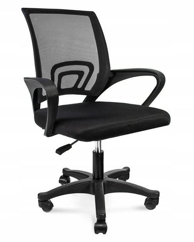 Ergonomická kancelářská židle Splash černá síťovaná otočná s područkami k psacímu stolu