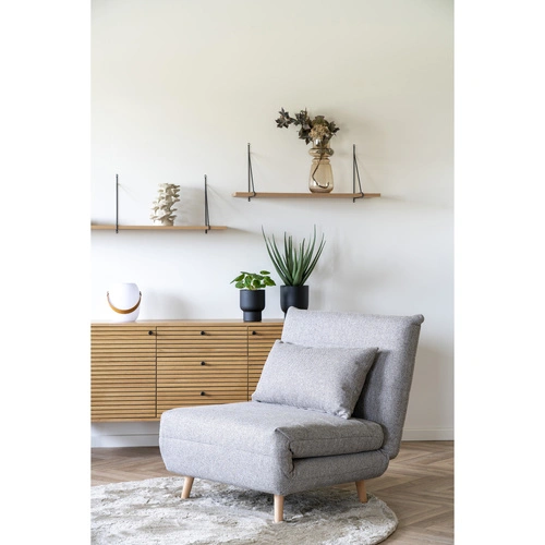 Skleněná váza Reto 31 cm průhledná moderní dekorativní do obýváku