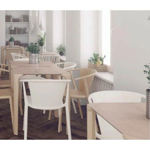 Rohový stůl 70x70 HPL přírodní dub/perleť