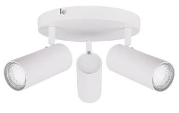 Stropní svítidlo Colly bílá moderní kulatá do obýváku a ložnice 3xGU10 37cm