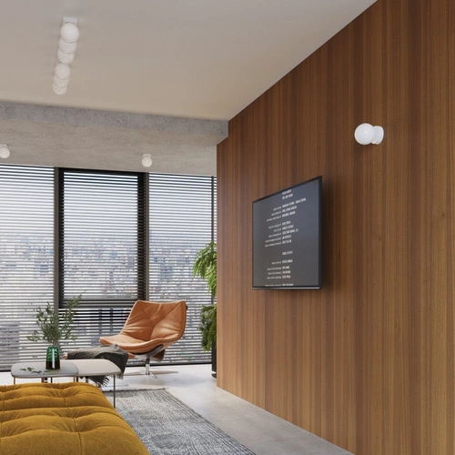 Nástěnné svítidlo YOLI 1 bílé moderní do obýváku a ložnice sklo SOLLUX LIGHTING