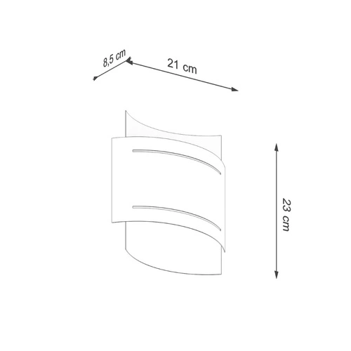 Nástěnné svítidlo Hestia černé moderní kovové do obýváku a ložnice Sollux Lighting