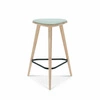 Čalouněný barový taburet bez opěrky Finn FAMEG retro s personalizací do kuchyně a jídelny 61 cm