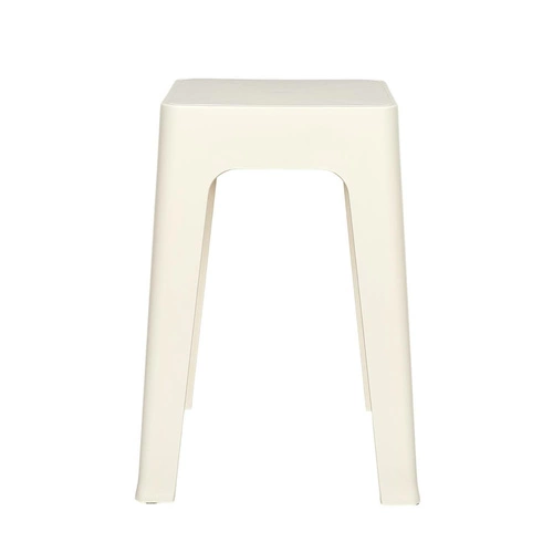 Moderní krémová plastová stolička Spectra Intesi do kuchyně, minimalistická, lehká, stohovatelná