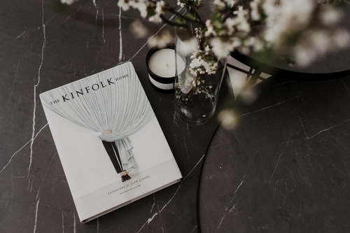 Kulatý konferenční stolek Tre 900 černý moderní kovový do obýváku NORDIFRA 90 cm