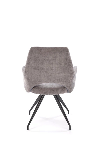 Otočná čalouněná židle Naty Intesi šedá s područkami moderní do kanceláře