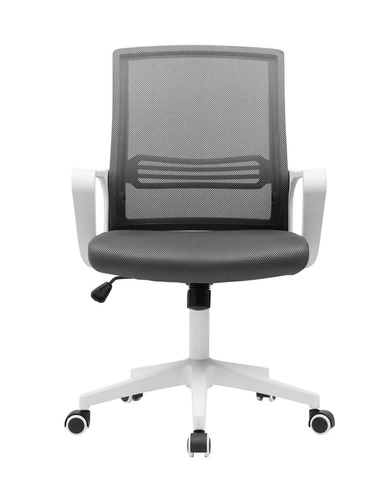 Otočná kancelářská židle Calmo šedá Intesi moderní s područkami na kolečkách