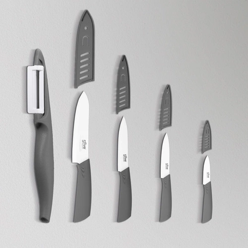 Keramický kuchyňský nůž Zirco 12,5 cm na zeleninu a maso s pouzdrem 5five simply smart