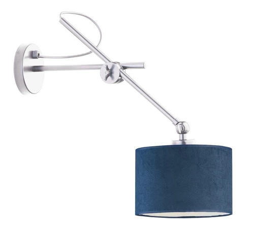 Nástěnné svítidlo HAMILTON VELUR moderní mořský velur do ložnice a obýváku Lysne