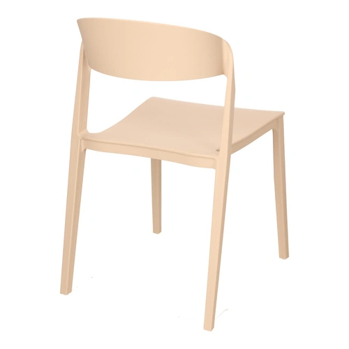 Židle Ribbon béžová plastová moderní jídelní a kuchyňská židle
