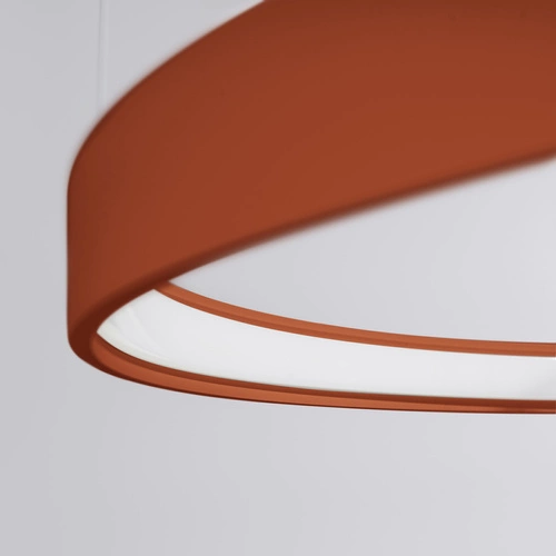 LED lustr RIO 2 moderní červený do obýváku a jídelny nastavitelný 78 cm