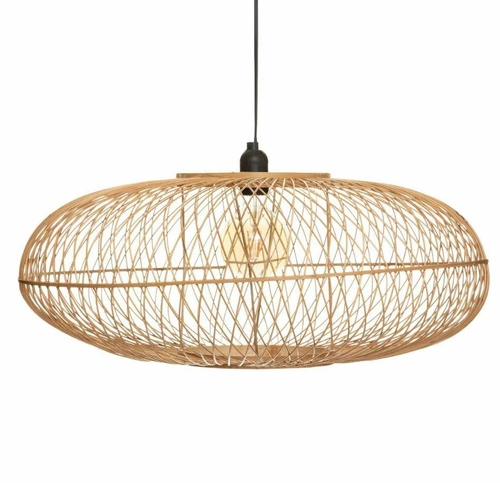 Bambusová závěsná lampa Loren 60 cm