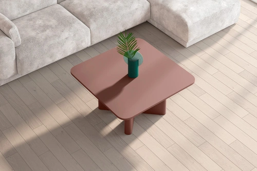 Konferenční stolek Caswell 80 cm čtvercový moderní zelený do obývacího pokoje