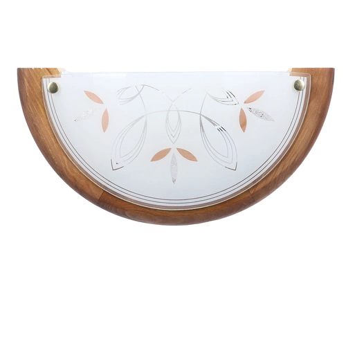 Stropní svítidlo Rustica dřevěné klasické do jídelny a předsíně E27 bílý dub 30 cm