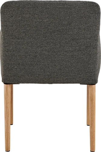 Čalouněná jídelní židle s područkami Zoe Actona antracitová skandinávský styl