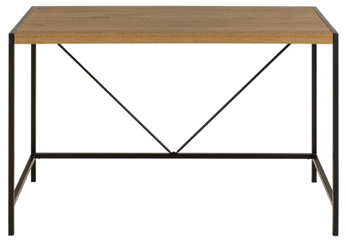 Industriální psací stůl Bahamas dub rustikální 120x60 cm moderní do pracovny a kanceláře Actona