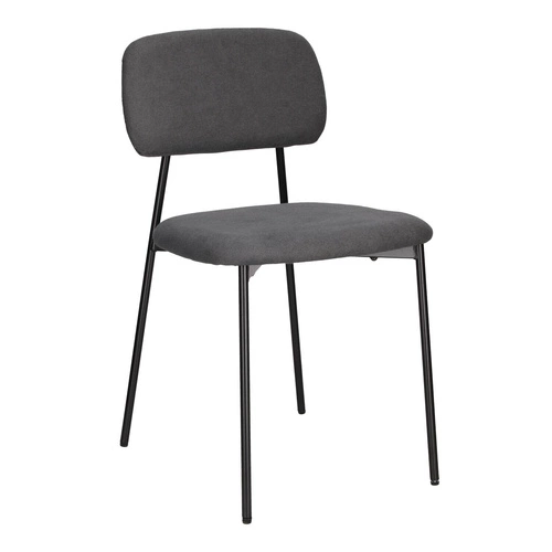 Čalouněná židle Esther tmavě šedá Intesi do jídelny a obývacího pokoje v moderním stylu