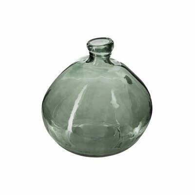 Recyc skleněná váza ZELENÁ       