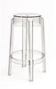Transparentní barová židle Ghost 75 cm moderní stolička do kuchyně a jídelny D2.DESIGN