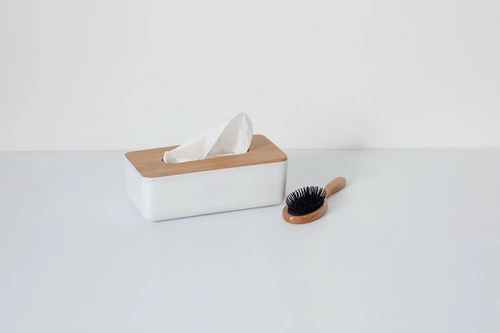 Krabice na papírové kapesníky Natureo bílá