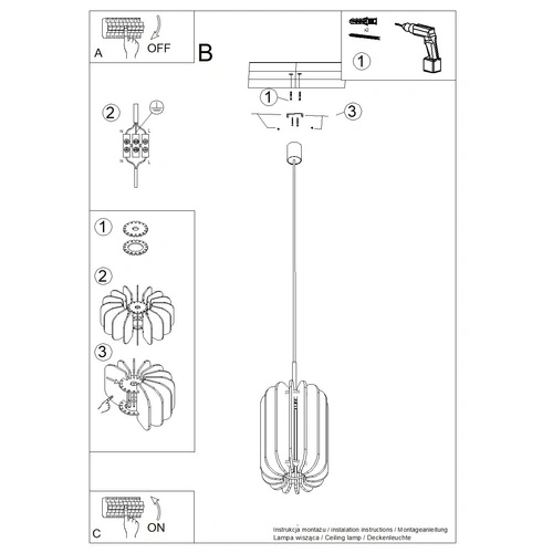 Závěsné svítidlo MULA 27 žluté moderní do obýváku, kuchyně nebo nad stůl z filcu