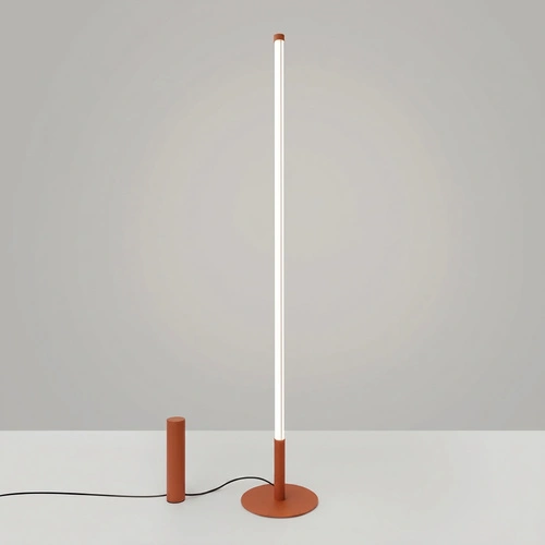 Stojací lampa do obývacího pokoje TRANG moderní LED terakota 150 cm